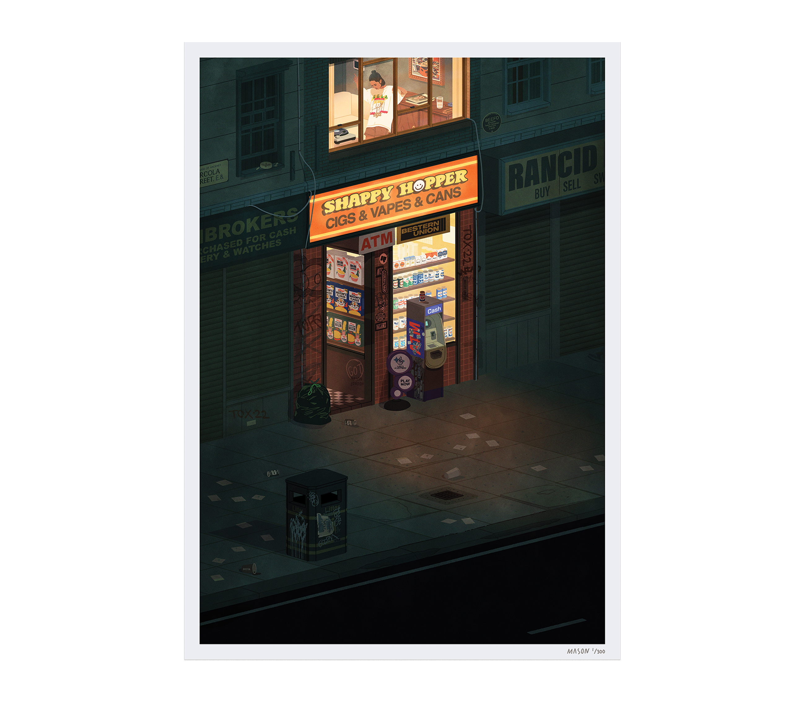 Arcola Street, Night